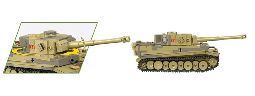 Panzer VI Tiger I no.131 WWII - Plastová stavebnica COBI