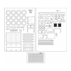 Ursus A - Laserové doplňky - kostra, detaily, dezény, díly kol