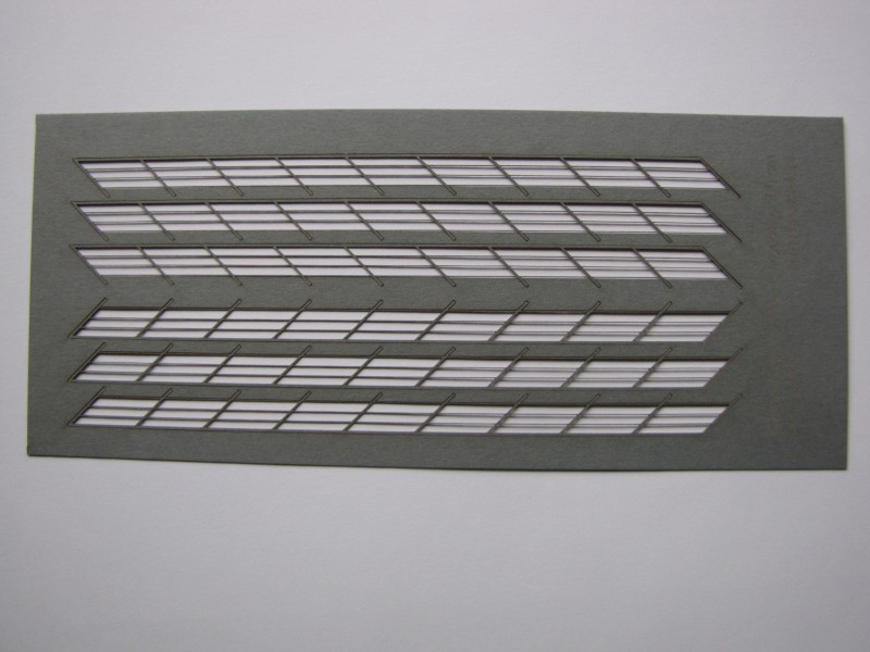 Railing 4 rows bevel (100 cm) 1:100