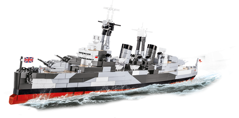 HMS Belfast WWII - Plastová stavebnice COBI