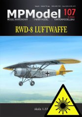 RWD-8 Luftwaffe - plastové kolesá