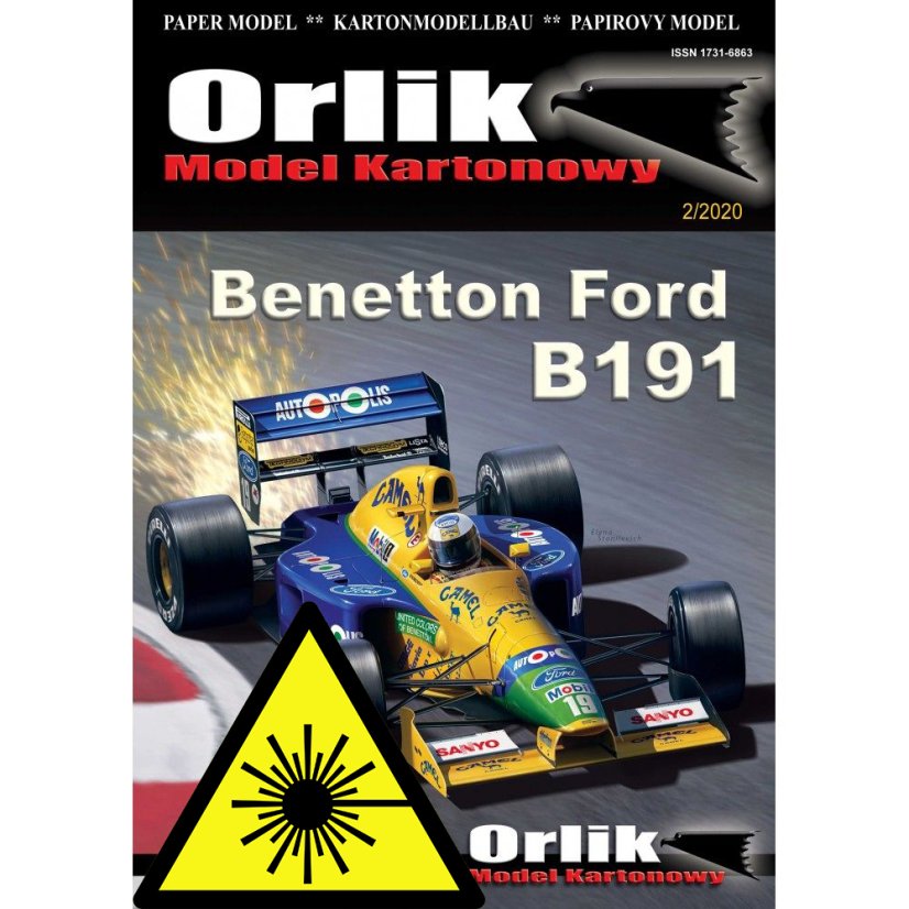 Benetton Ford B191 - Laserové doplňky - kostra, díly kol