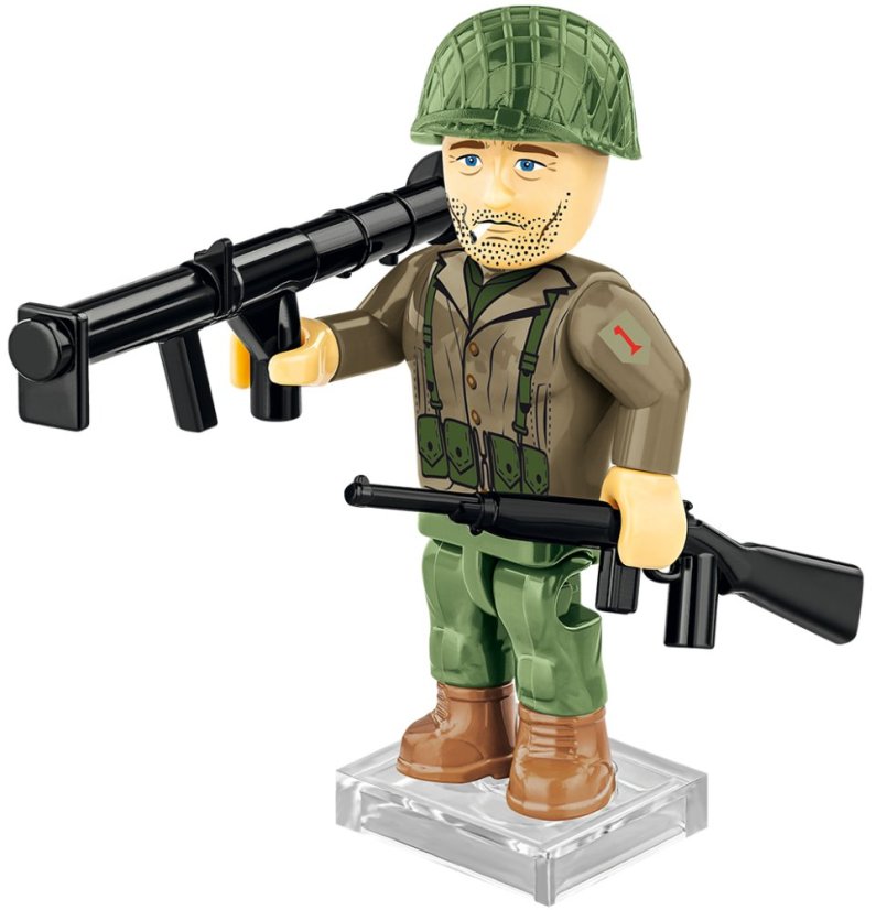 3 figurky s doplňky D-DAY - Plastová stavebnice COBI
