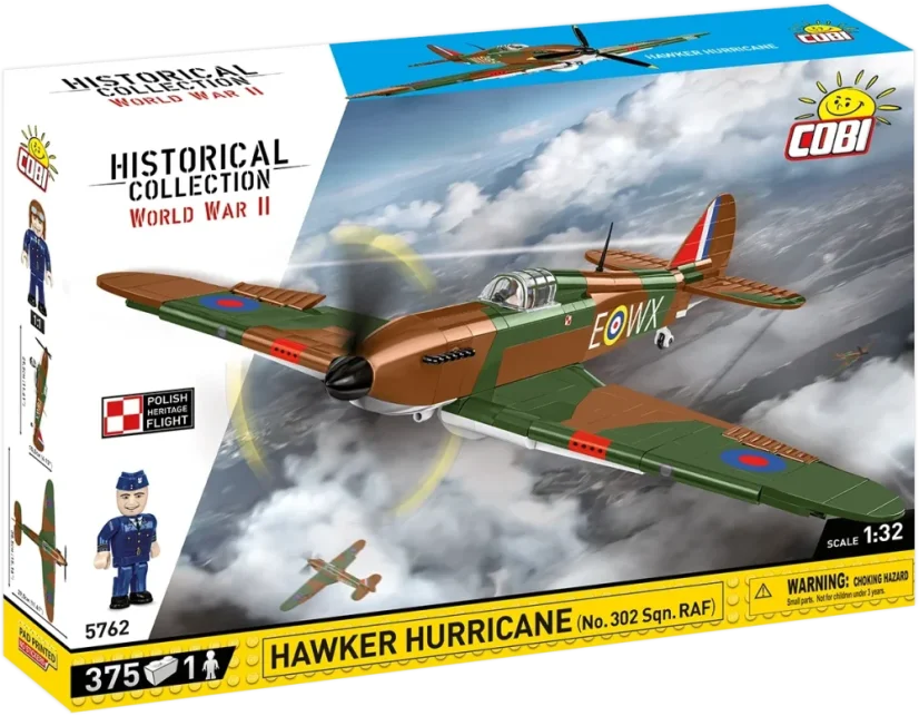 Hawker Hurricane No.302 WWII- Plastová stavebnice COBI