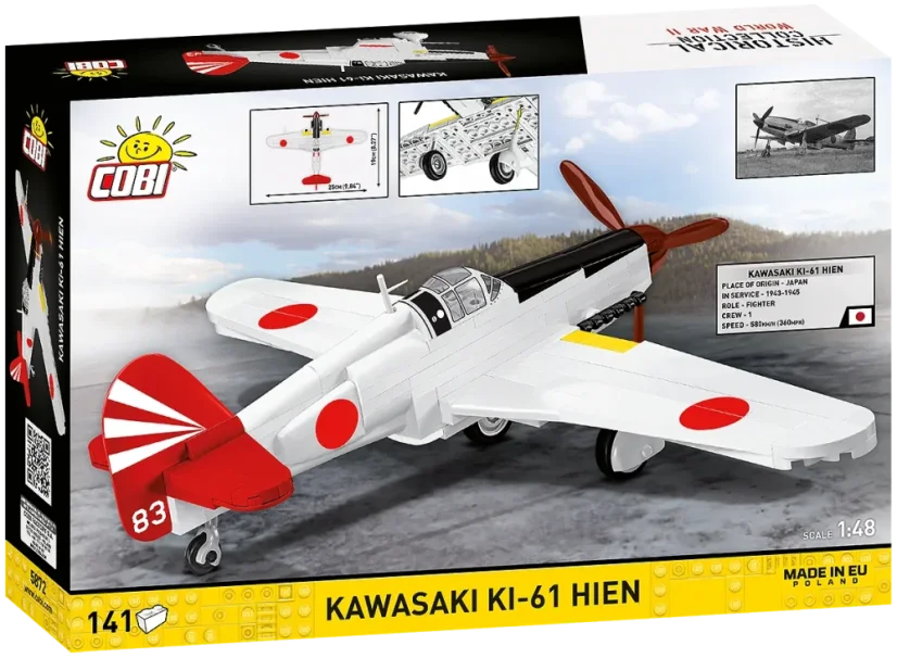 Kawasaki Ki-61 Hien WWII - Plastiková stavebnica COBI