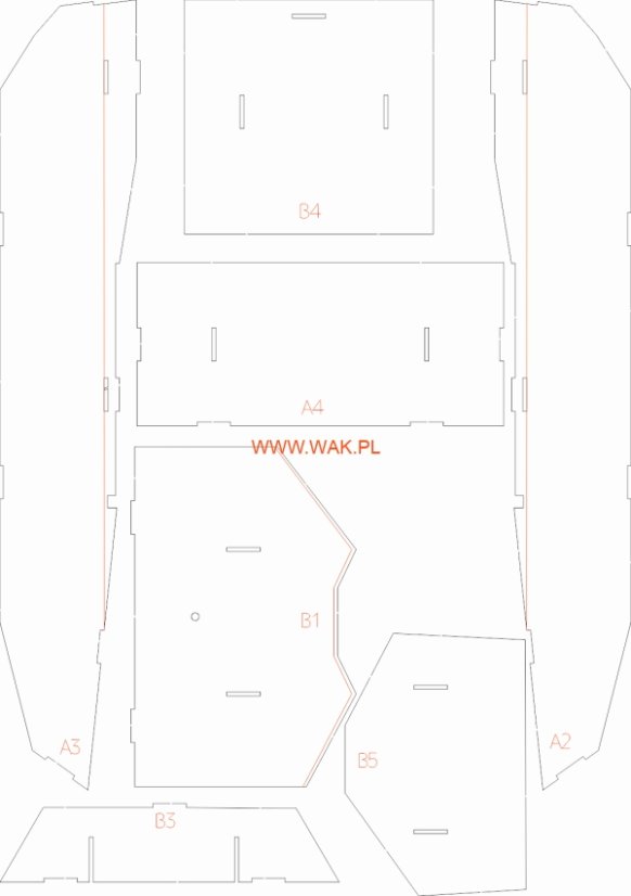 M1 Abrams - Laserové doplňky - kostra