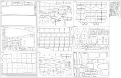 ORP Wicher II /ORP Grom II 1:100 - Laser accessories - skeleton