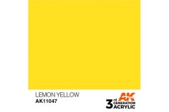 Akrylová farba AK Interactive AK11047 Lemon Yellow (citrónovo žltá, 17 ml)