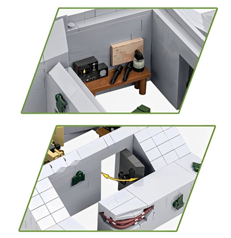 Německý bunkr Regelbau 667 WWII - Plastová stavebnice COBI