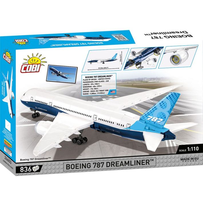 Boeing 787-8 Dreamliner - Plastová stavebnice COBI