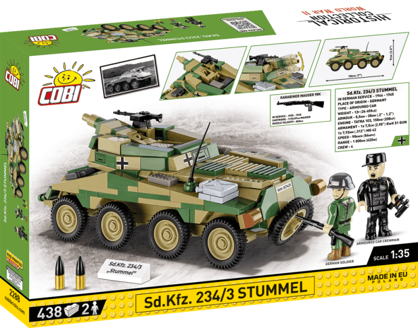 Sd.Kfz. 234/3 Stummel- Plastová stavebnice COBI
