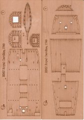 HMS Royal Caroline - Laserové doplňky - dřevěná paluba