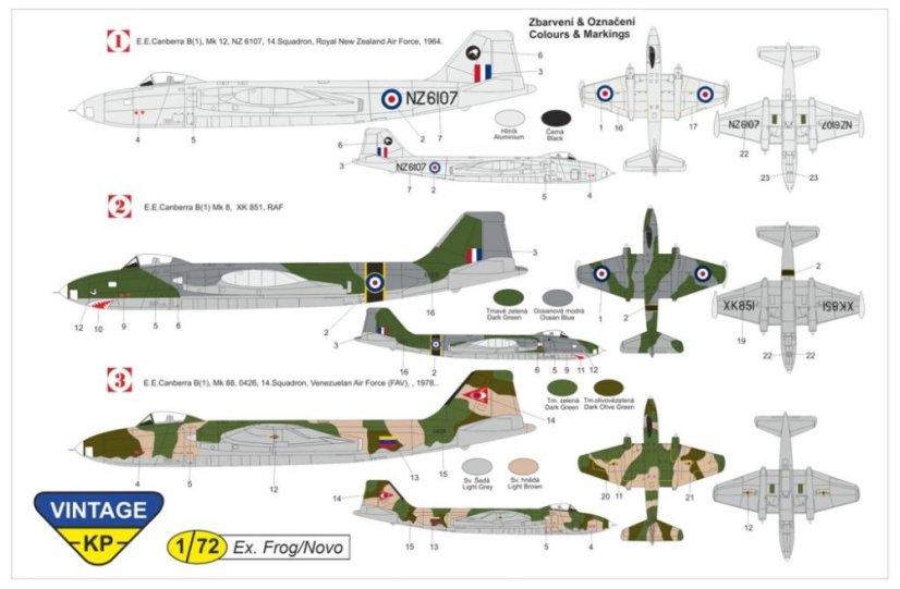 Canberra B(I) Mk.12 (VINTAGE KP) 1/72