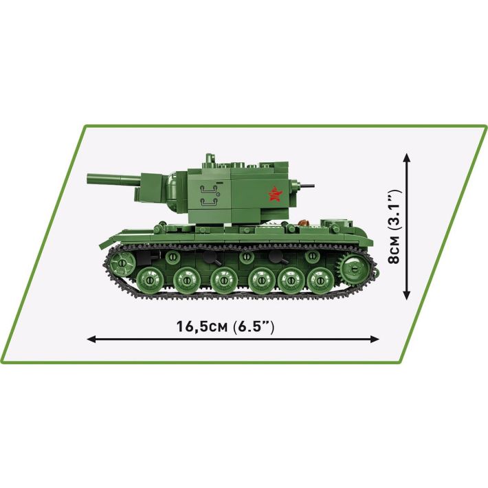 Tank KV-2 WWII - Plastová stavebnica COBI
