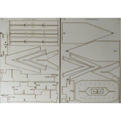 Bitevní loď Mississippi - Laserové doplňky - kostra