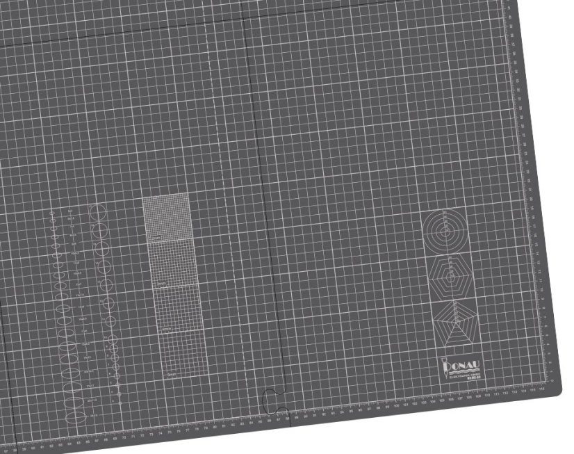 Řezací podložka - šedá A0, 1200 x 900, 2 mm - skládací