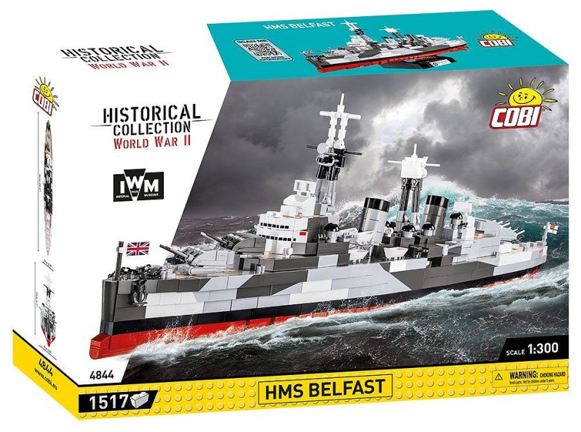HMS Belfast WWII - Plastová stavebnice COBI