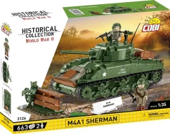 Sherman M4A1 WWII - Plastová stavebnice COBI
