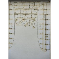 Obrněný člun Wespe - Laserové doplňky - kostra