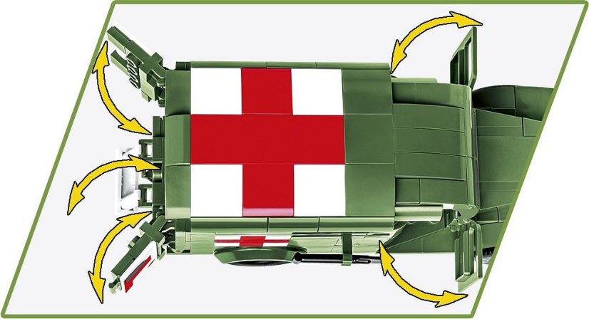 Dodge WC-54 Ambulance WWII - Plastová stavebnice COBI