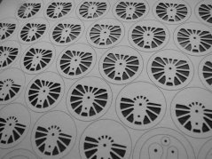 Steam locomotive T13 (TKp1) - Laser accessories - skeleton, wheel parts, details