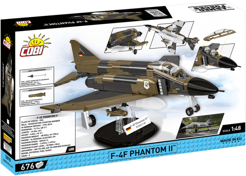 F-4F Phantom II - Luftwaffe - Plastová stavebnice COBI