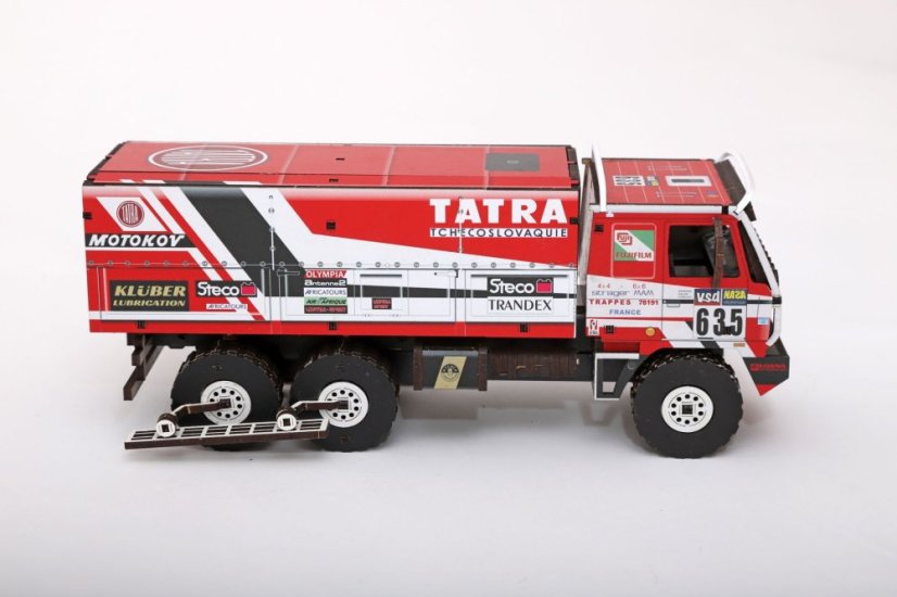 Tatra 815 6x6 Dakar 1986 - č.635 - Kahánek, Gumulec, Kalina - dřevěná stavebnice