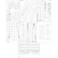 Křižník Trento - Laserové doplňky - kostra