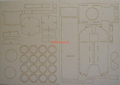 Pz.Sp.Wg. II Luchs - Laserové doplnky - kostra, diely kolies