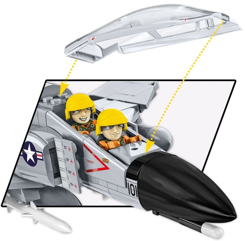 F-4 Phantom II - USS Midway - Plastová stavebnice COBI