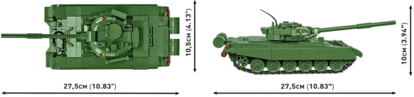 T-72 M1R (DDR/SSSR) - Plastová stavebnica COBI
