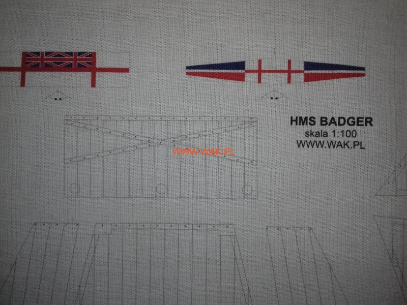 HMS Badger - Laserové doplňky - plachty