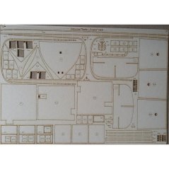 Plachetnice Bertha L. Downs - Laserové doplňky - kostra