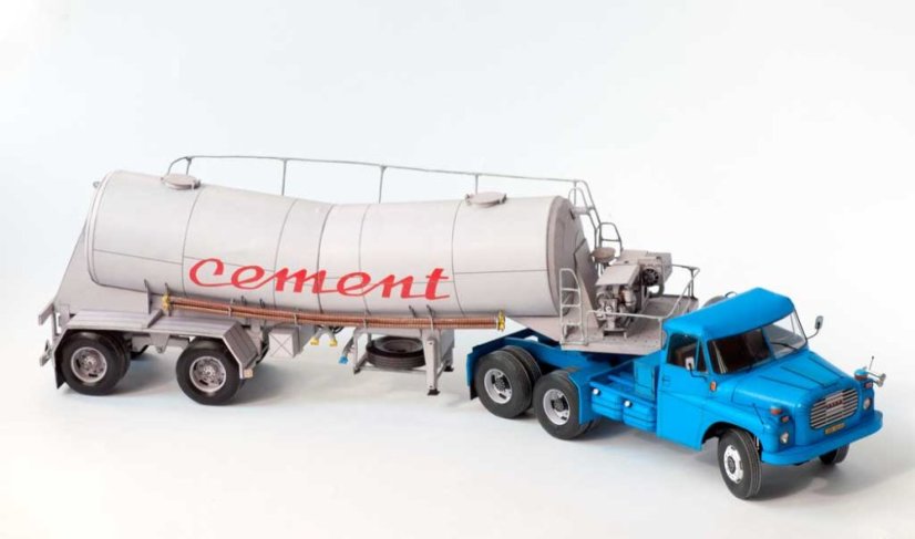 Návěs na přepravu cementu ZVVZ