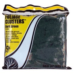 Foliáž velké shluky - Tmavě zelená - střední balení