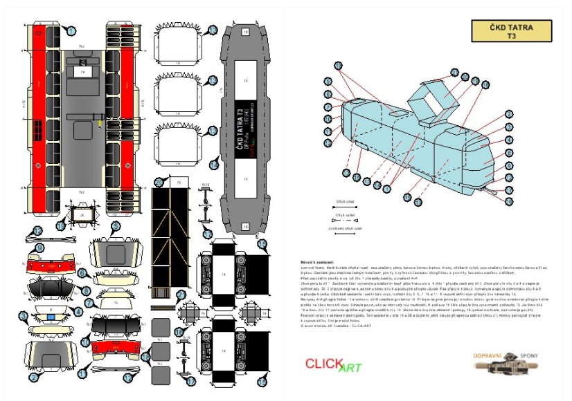 Tramvaj ČKD Tatra T3 - Praha
