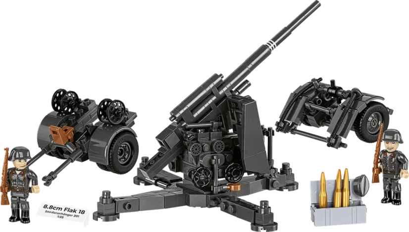 8,8 cm Flak 18 s lafetou WWII - Plastová stavebnica COBI