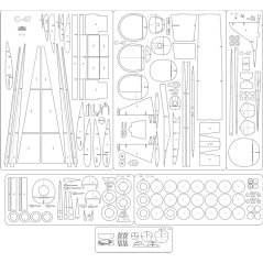 C-47B 'Spirit of Ostra Brama' - Laserové doplňky - kostra, detaily