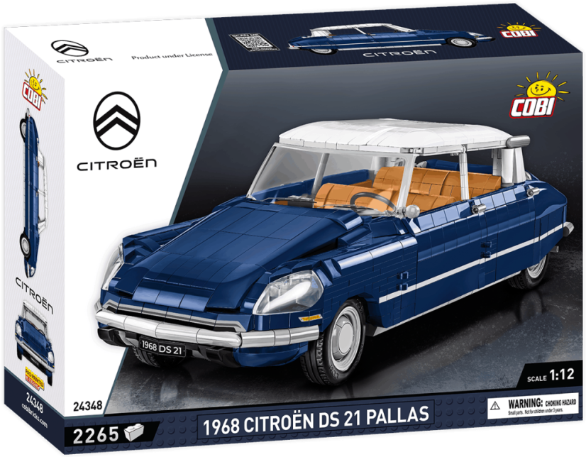 Citroën DS 21 Pallas 1968, 1:12 - Plastová stavebnice COBI