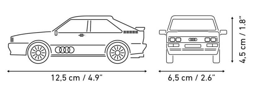 Audi Quattro 1980 - Plastová stavebnice COBI