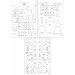 PZL MD-12 - Laserové doplňky - kostra
