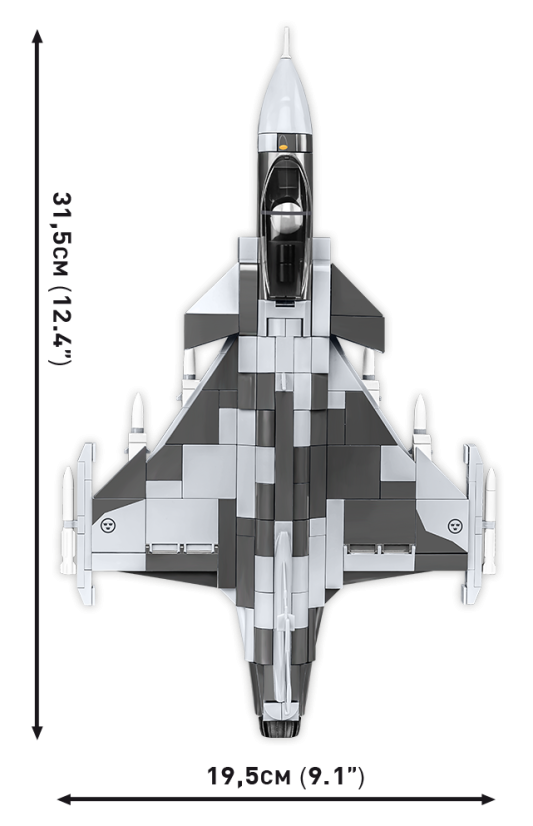 SAAB JAS 39 Gripen E - Plastová stavebnica COBI
