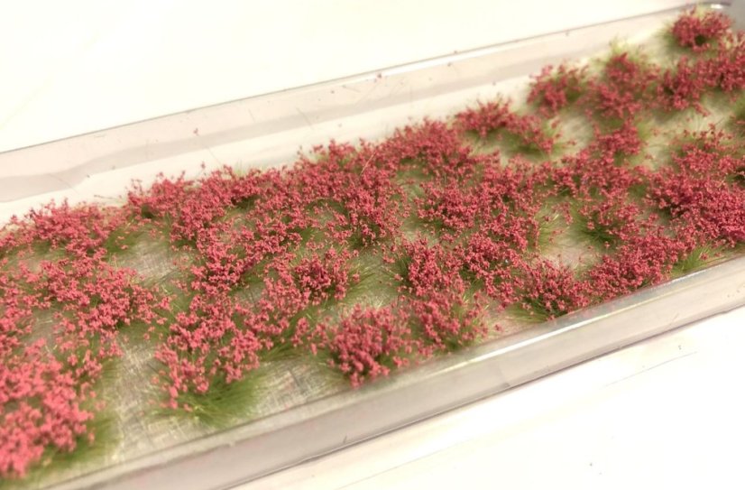 Květinové trsy - tmavě červené