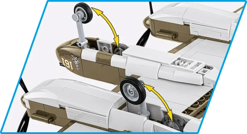 Lockheed P-38 Lightning (H) WWII - Plastová stavebnice COBI