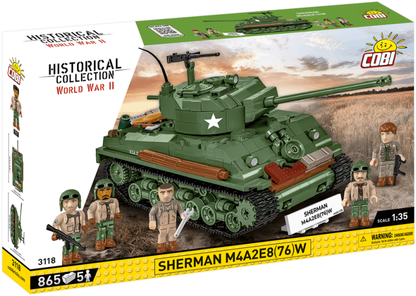 Sherman M4A2E8(76)W - Plastová stavebnice COBI