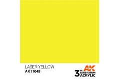 Akrylová farba AK Interactive AK11048 Laser Yellow (laserová žltá, 17 ml)