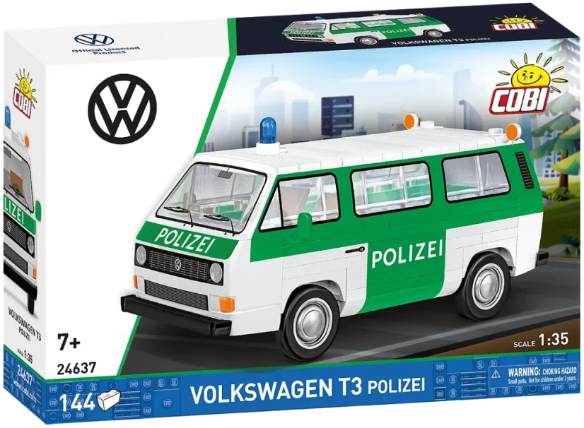 Volkswagen T3 Policie - Plastová stavebnica COBI