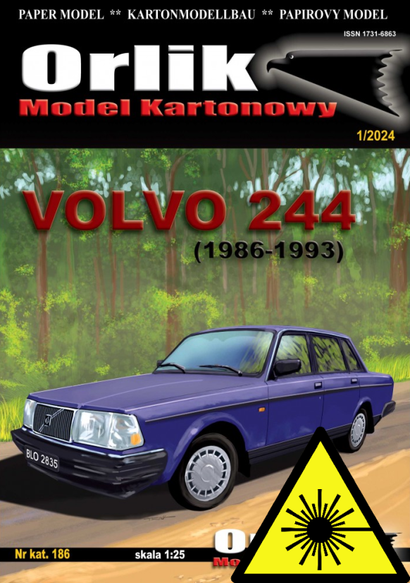 Volvo 244 - Laserové doplňky - kostra, detaily, dezény