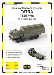 Nosič pontonového sytému Tatra 815 VPR 9 28 265 8x8.1r včetně říčního dílu