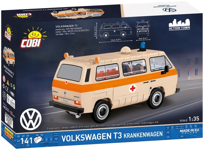 Volkswagen T3 Sanitka - Plastová stavebnice COBI